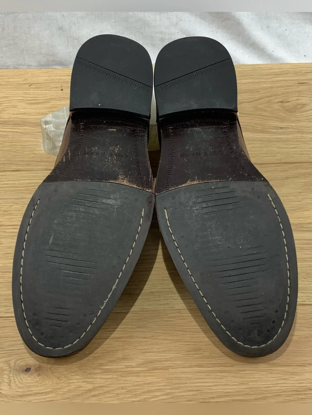 Cole Haan Men’s Size 9 M Cap Toe Oxford Dress Shoes Dark Brown